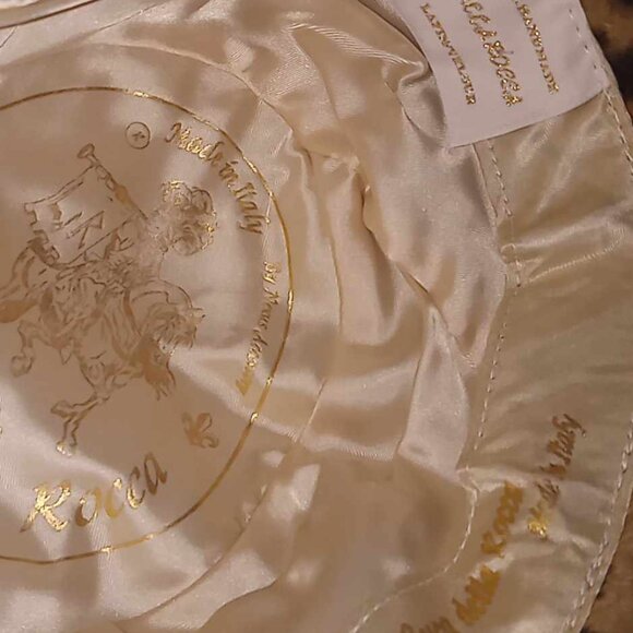 1970s Vintage Italian Luxury 100%Rabbit Felt Hat with Feathers! Luca Della Rocca - Picture 7 of 8